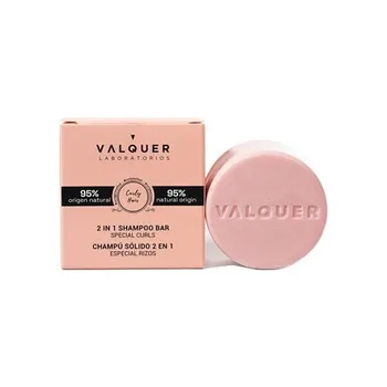 Valquer Profesional Valquer Laboratorios 2 в 1 Curly Твердый шампунь и кондиционер 95% натуральных ингредиентов 70 г - Вьющиеся волосы - Веганский