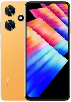 Смартфон Infinix Hot 30i, 6.6" 720x1612 IPS, Unisoc Tiger T606, 4Gb RAM, 128Gb, 3G/4G, NFC, Wi-Fi, BT, 2xCam, 2-Sim, 5000 мАч, USB Type-C, Android 12, оранжевый