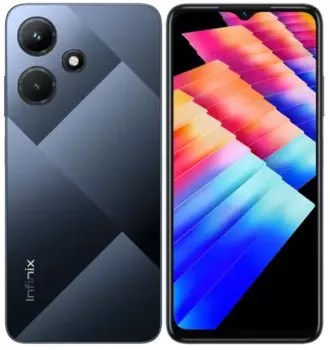 Смартфон Infinix Hot 30i, 6.6" 720x1612 IPS, Unisoc Tiger T606, 4Gb RAM, 64Gb, 3G/4G, NFC, Wi-Fi, BT, 2xCam, 2-Sim, 5000 мАч, USB Type-C, Android 12, черный (10041748)
