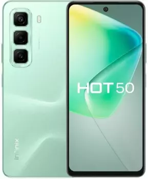 Смартфон Infinix HOT 50, 6.78" 2460x1080 IPS, MediaTek Helio G100, 8Gb RAM, 256Gb, 3G/4G, NFC, Wi-Fi, BT, 2xCam, 2-Sim, 5000 мАч, USB Type-C, Android 14, зеленый (X6882 256+8)