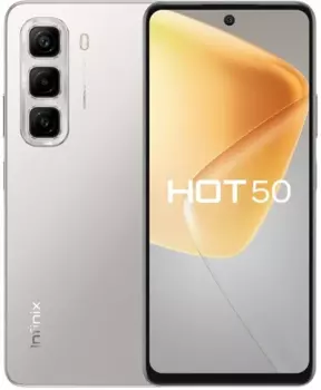 Смартфон Infinix HOT 50, 6.78" 2460x1080 IPS, MediaTek Helio G100, 8Gb RAM, 256Gb, 3G/4G, NFC, Wi-Fi, BT, 2xCam, 2-Sim, 5000 мАч, USB Type-C, Android 14, серый (X6882 256+8)