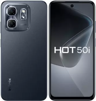 Смартфон Infinix HOT 50i, 6.78" 1600x720 IPS, MediaTek Helio G81, 4Gb RAM, 256Gb, 3G/4G, NFC, Wi-Fi, BT, 2xCam, 2-Sim, 5000 мАч, USB Type-C, Android 14, черный (10060960)