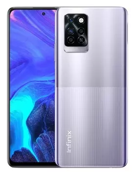 Смартфон Infinix Note 10 Pro, 6.95" 1080x2460 IPS, MediaTek Helio G95, 8Gb RAM, 128Gb, 3G/4G, NFC, Wi-Fi, BT, 4xCam, 2-Sim, 5000mAh, USB Type-C, Android 11, фиолетовый