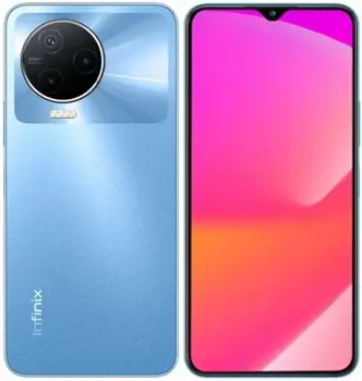 Смартфон Infinix NOTE 12 2023, 6.7" 1080x2400 AMOLED, MediaTek Helio G99, 8Gb RAM, 128Gb, 3G/4G, NFC, Wi-Fi, BT, 3xCam, 2-Sim, 5000 мА⋅ч, USB Type-C, Android 12, синий (10035209)