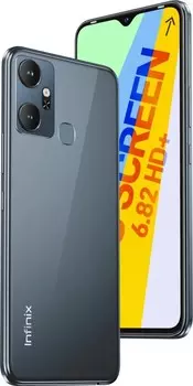 Смартфон Infinix Smart 6 Plus, 6.82" 720x1640 IPS, MediaTek Helio G25, 2Gb RAM, 64Gb, 3G/4G, Wi-Fi, BT, 2xCam, 2-Sim, 5000 мАч, Micro-USB, Android 12, черный (10034523)