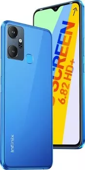 Смартфон Infinix Smart 6 Plus, 6.82" 720x1640 IPS, MediaTek Helio G25, 2Gb RAM, 64Gb, 3G/4G, Wi-Fi, BT, 2xCam, 2-Sim, 5000 мАч, Micro-USB, Android 12, синий (10034524)