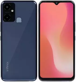 Смартфон Infinix Smart 6 Plus, 6.82" 720x1640 IPS, MediaTek Helio G25, 3Gb RAM, 64Gb, 3G/4G, Wi-Fi, BT, 2xCam, 2-Sim, 5000 мА⋅ч, Micro-USB, Android 12, фиолетовый