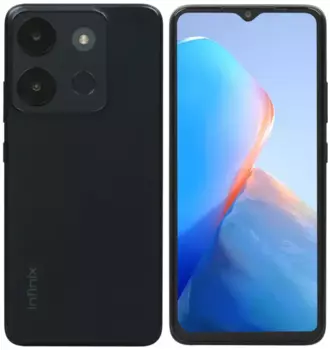 Смартфон Infinix Smart 7, 6.6" 720x1612 IPS, MediaTek Helio A22, 3Gb RAM, 64Gb, 3G/4G, Wi-Fi, BT, 2xCam, 2-Sim, 5000 мАч, Micro-USB, Android 12, черный