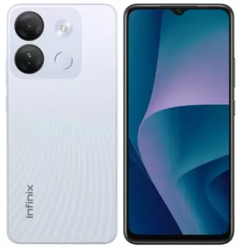 Смартфон Infinix Smart 7 HD, 6.6" 720x1612 IPS, Unisoc Tiger T606, 2Gb RAM, 64Gb, 3G/4G, Wi-Fi, BT, 2xCam, 2-Sim, 5000 мА⋅ч, Micro-USB, Android 12, белый (10038627)