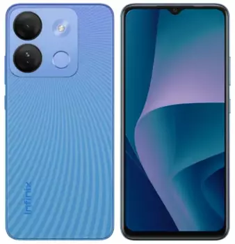 Смартфон Infinix Smart 7 HD, 6.6" 720x1612 IPS, Unisoc Tiger T606, 2Gb RAM, 64Gb, 3G/4G, Wi-Fi, BT, 2xCam, 2-Sim, 5000 мА⋅ч, Micro-USB, Android 12, синий (10038626)