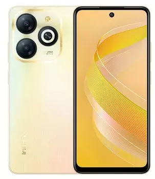 Смартфон Infinix Smart 8 Plus, 6.6" 720x1612 IPS, MediaTek Helio G36, 4Gb RAM, 128Gb, 3G/4G, NFC, Wi-Fi, BT, 2xCam, 2-Sim, 6000 мАч, USB Type-C, Android 13, золотистый
