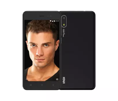 Смартфон INOI 2 2021, 5" 480x854 TN, Unisoc SC9832E, 1Gb RAM, 8Gb, 3G/4G, Wi-Fi, BT, Cam, 2-Sim, 2000 мА⋅ч, Micro-USB, Android 10 Go, черный (4660042757766)