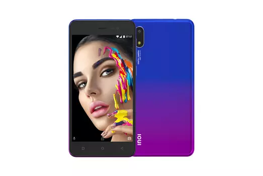Смартфон INOI 2 Lite 2021, 5" 480x854 TN, Unisoc SC7731E, 1Gb RAM, 16Gb, 3G, Wi-Fi, BT, Cam, 2-Sim, 2000 мА⋅ч, Micro-USB, Android 10 Go, синий (4660042757810)