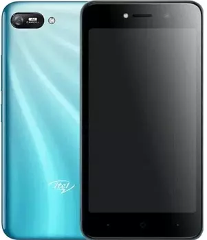 Смартфон ITEL A25 DS, 5" 720x1280 IPS, Unisoc SC9832E, 1Gb RAM, 16Gb, 3G, Wi-Fi, BT, Cam, 2-Sim, 30200 мА⋅ч, Micro-USB, Android 9 Go, голубой