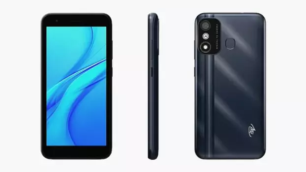 Смартфон ITEL A27, 5.45" 480x960 IPS, Unisoc SC9832E, 2Gb RAM, 32Gb, 3G/4G, Wi-Fi, BT, Cam, 2-Sim, 4000 мА⋅ч, Micro-USB, Android 11 Go, темно-серый (A551L)