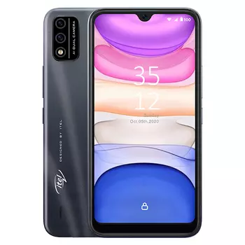 Смартфон ITEL A48, 6.1" 720x1440 IPS, Unisoc SC9832E, 2Gb RAM, 32Gb, 3G/4G, Wi-Fi, BT, 2xCam, 2-Sim, 3000 мА⋅ч, Micro-USB, Android 10, черный