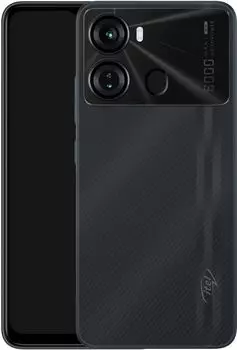 Смартфон ITEL P40, 6.6" 720x1612 TFT, Unisoc SC9863A1, 4Gb RAM, 128Gb, 3G/4G, NFC, Wi-Fi, BT, 2xCam, 2-Sim, 6000 мАч, Micro-USB, Android 12 Go, черный