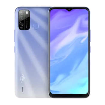 Смартфон ITEL Vision1 Pro, 6.5" 1080x2400 IPS, 2Gb RAM, 32Gb, 3G/4G, Wi-Fi, BT, 3xCam, 2-Sim, 4000mAh, Micro-USB, Android 10, фиолетовый (itL6502 Ice Crystal Blue)
