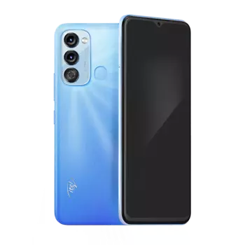 Смартфон ITEL Vision 3, 6.6" 720x1600 IPS, Unisoc SC9863A, 3Gb RAM, 64Gb, 3G/4G, NFC, Wi-Fi, BT, 2xCam, 2-Sim, 5000 мА⋅ч, Micro-USB, Android 11, голубой (S661LPN)