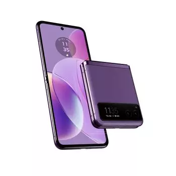 Смартфон Motorola Razr 40, 6.9" 2640x1080 AMOLED, Qualcomm Snapdragon 7 Gen 1, 8Gb RAM, 256Gb, 3G/4G/5G, NFC, Wi-Fi, BT, 2xCam, 2-Sim, 4200 мАч, USB Type-C, Android 13, фиолетовый