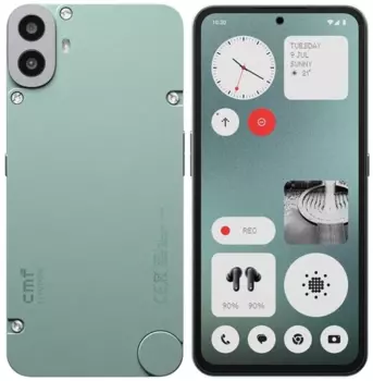 Смартфон Nothing CMF Phone 1, 6.67" 2400x1080 Super AMOLED, MediaTek Dimensity 7300, 8Gb RAM, 256Gb, 3G/4G/5G, Wi-Fi, BT, 2xCam, 2-Sim, 5000 мАч, USB Type-C, Android 14, мятный (A10400113)