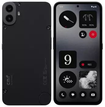 Смартфон Nothing CMF Phone 1, 6.67" 2400x1080 Super AMOLED, MediaTek Dimensity 7300, 8Gb RAM, 256Gb, 3G/4G/5G, Wi-Fi, BT, 2xCam, 2-Sim, 5000 мАч, USB Type-C, Android 14, черный (A10400112)