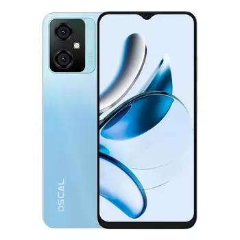 Смартфон Oscal Tiger 10, 6.56" 1612x720 IPS, Unisoc Tiger T606, 8Gb RAM, 256Gb, 3G/4G, Wi-Fi, BT, 2xCam, 2-Sim, 5180 мАч, USB Type-C, Android 13, синий
