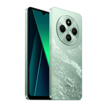Смартфон POCO C75, 6.88" 720x1640 IPS, MediaTek Helio G81 Ultra, 8Gb RAM, 256Gb, 3G/4G, NFC, Wi-Fi, BT, Cam, 2-Sim, 5160 мАч, USB Type-C, Android 14, зеленый (59749)
