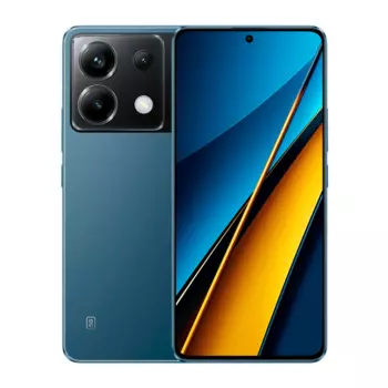 Смартфон POCO X6 5G, 6.67" 2712x1220 AMOLED, Qualcomm Snapdragon 7S Gen 2, 12Gb RAM, 256Gb, 3G/4G/5G, NFC, Wi-Fi, BT, 3xCam, 2-Sim, 5100 мАч, USB Type-C, Android 13, синий (MZB0G2JRU)