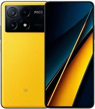 Смартфон POCO X6 Pro 5G, 6.67" 2712x1220 AMOLED, MediaTek Dimensity 8300 Ultra, 12Gb RAM, 512Gb, 3G/4G/5G, NFC, Wi-Fi, BT, 3xCam, 2-Sim, 5000 мАч, USB Type-C, Android 13, желтый (51680)