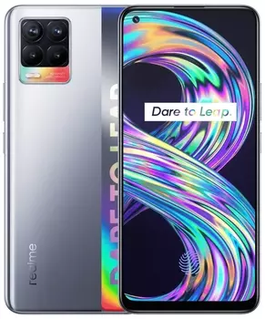 Смартфон Realme 8, 6.4" 2400x1080 Amoled, MediaTek Helio G95, 6Gb RAM, 128Gb, 3G/LTE, WiFi, BT, 4xCam, 2-Sim, 5000mAh, USB Type-C, Android 11, серебристый (5991883)
