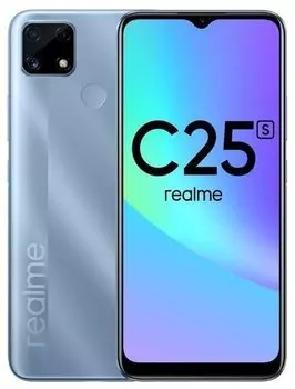 Смартфон Realme C25s, 6.5" 1600x720 TFT, MediaTek Helio G85, 4Gb RAM, 64Gb, 3G/4G, NFC, Wi-Fi, BT, 3xCam, 2-Sim, 6000mAh, USB Type-C, Android 11, синий