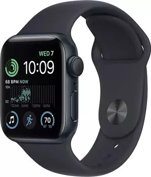 Смарт-часы Apple Watch SE 2024 40мм OLED, темная ночь (MXE73LL/A)