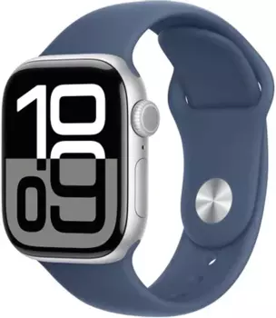 Смарт-часы Apple Watch SE 2024 40мм OLED, серебристый/синий (MXEC3LL/A)
