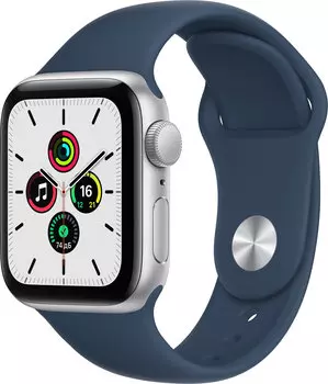 Смарт-часы APPLE Watch SE 40mm, 1.57" OLED, серебристый (MKNY3LL/A)