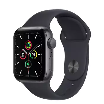 Смарт-часы APPLE Watch SE 40mm, 1.57" OLED, серый космос (MKQ13LL/A)