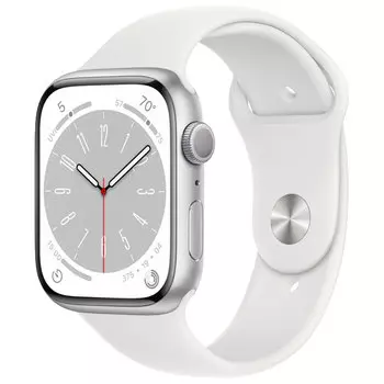 Смарт-часы APPLE Watch Series 8 GPS 41mm M/L OLED, серебристый (MP6M3LL/A)