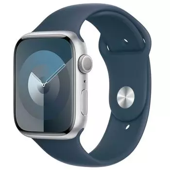 Смарт-часы Apple Watch Series 9 45мм S/M OLED, серебристый (MR9D3LL/A)