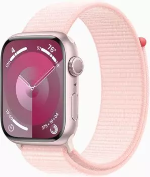 Смарт-часы Apple Watch Series 9 A2980 45мм, 1.9" OLED, розовый (MR9J3LL/A)
