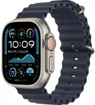 Смарт-часы Apple Watch Ultra 2 2024 A2986, 49мм OLED, синий/титан (MX4D3ZP/A)