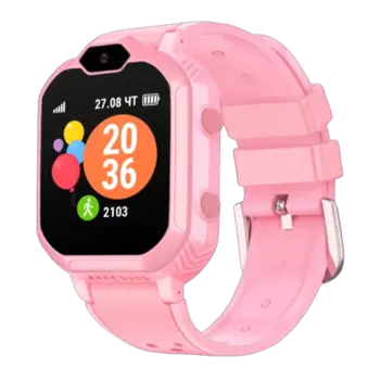 Умные часы детские GEOZON AQUA PLUS, 1.4" IPS, розовый (G-W19PNK)