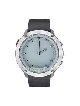 Смарт-часы GEOZON Hybrid, 1.3" Memory LCD, серебристый/черный/серый (G-SM03SVR)