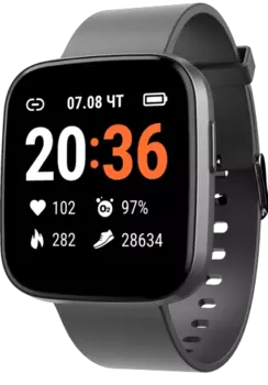 Смарт-часы GEOZON MARATHON, 1.4" IPS, черный (G-SM19BLK)