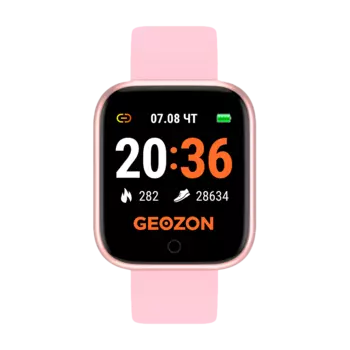 Смарт-часы GEOZON SPRINTER, 1.4" TFT, розовый (G-SM11PNK)