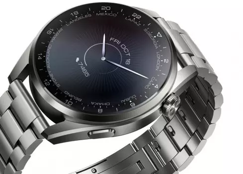 Смарт-часы Huawei WATCH 3 GALILEO-L11, 1.43" AMOLED, серебристый/коричневый (55026813)