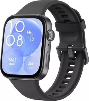 Смарт-часы Huawei Watch Fit 3, 1.82" Amoled, черный (55020CEE)