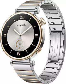 Смарт-часы Huawei Watch GT 4 Aurora-B19T, 1.32" Amoled, серебристый (55020BHV)