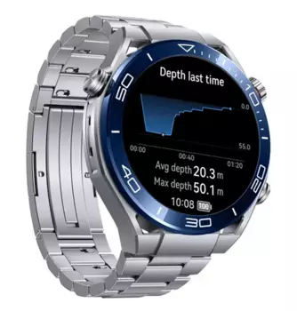 Смарт-часы Huawei Watch Ultimate, 1.5" Amoled, серебристый (55020AGQ)