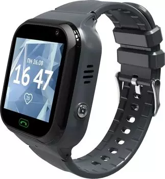 Смарт-часы Кнопка жизни Aimoto Omega 4G, 1.44" TFT, черный (9250101)