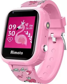 Смарт-часы Кнопка жизни Aimoto Pro, 1.44" IPS, розовый (8100821)